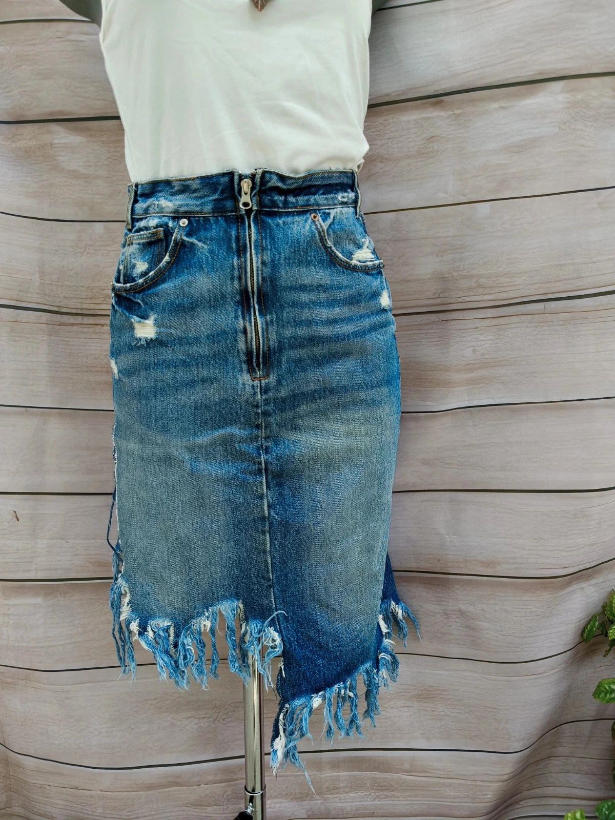 TRF Denim Skirt (Zara) IXD Makers – Size XS 💜 – photo 2